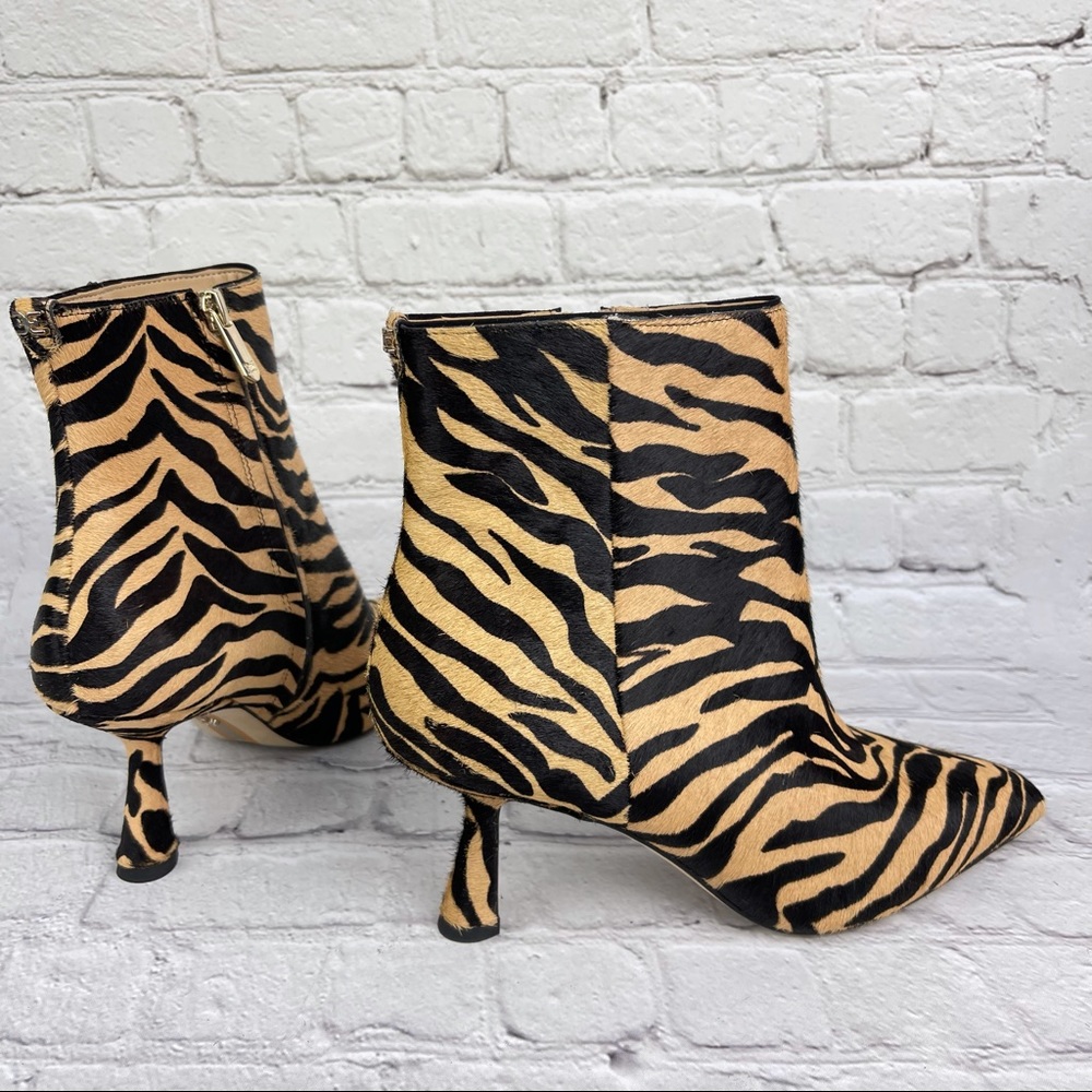 NWOB Samantha Genuine Calf Hair Bootie SAM EDELMAN - Picture 9 of 15